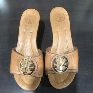 Tory Burch Tan Wedge